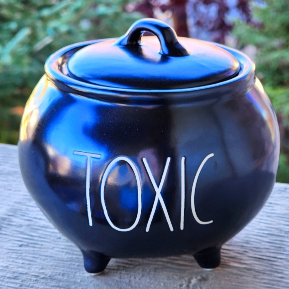 Rae Dunn Toxic Sugar Dish Halloween Kitchen Decor New